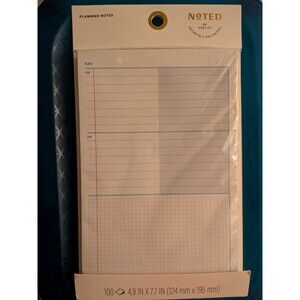 Noted By Post-It Planning Notes 4.9in x 7.7in 100 Sheets Each